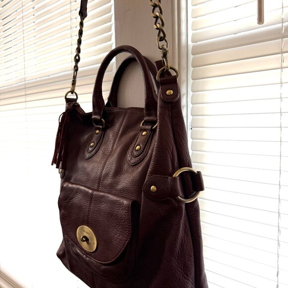 Elda Verney Burgundy Leather Bag - well loved and in beautiful condition - Picture 12 of 16